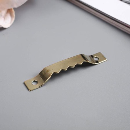 Tough suspension for paintings, photo frames metal (set 40 pcs) gold 4x0.5 cm