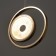 Lamp Bayerlux "Inard" LED 12W gold 22.5x2.5x22.5 cm