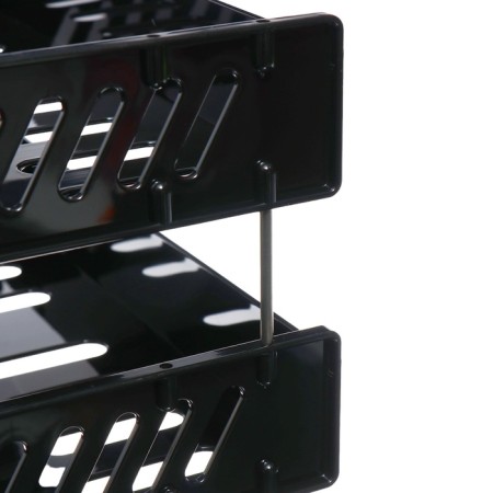 A set of paper trays is horizontal sity, set 2 pieces, on metal rods, black-14