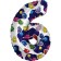 Foil ball 32 "Cosmonautics", number 6