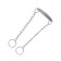 Collar - a noose with a sign for engraving, 32.5 cm, wire thickness 1.6 mm