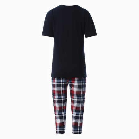 Homemade set (T-shirt/Bridges), dark blue color, size 44-5
