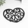 Souvenir cast iron stand "openwork heart" 16x17x1.5 cm