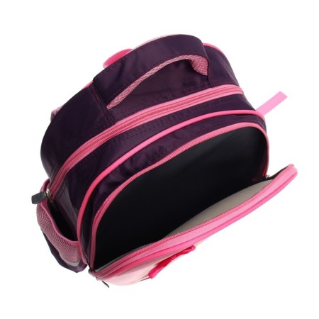 Frame backpack Calligrata, 39x30x14 cm, "cat with a bow", for a girl-13