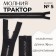 Lightning "Tractor", No. 5, detachable, automatic lock, 70 cm, black/silver color
