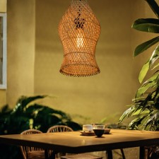 Ceiling Lamp from the rattan 