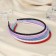 Hair rim "Divina" path, 0.5 cm, mix
