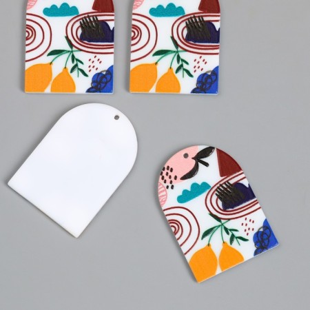 Decor for the work of acrylic "lemons. Abstraction" 0.2x2.8x3.9 cm-1