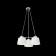 Barbara chandelier, 3x60W E27, chromium color