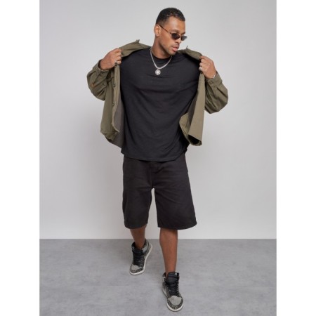 Jeaning jacket men's, size 50, khaki color-7