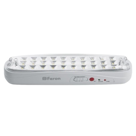 Emergency lamp Feron EM111, IP20, LED, 2 W, 275x55x70 mm, white color
