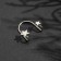 Earr "Kaff" Two stars, loop, color silver