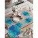 A set of napkins for setting the Air turquoise table, rectangular, rounded edges, size 30x46 cm, 4 pcs