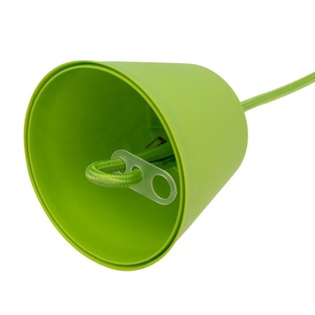 Cartridge E27 Silicone with a cord 1 m green rexant-5