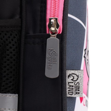 Frame backpack Calligrata, 39x30x14 cm, "kittens", for a girl-16