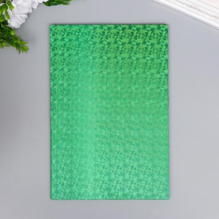 Foamiran hologram "Green Grass" 1.8 mm set 5 sheets 20x30 cm-3