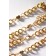 Bracelets "Demetrons" on a magnet, heart on large links, color gold