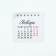 Calendar on Spiral "Good luck", 7 x 7 cm