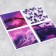 Volumetric 3D stickers on the phone "Violet", 4 pcs, 3 x 3 cm