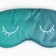 Silk mask for sleep "Eyes", 20 x 9 cm, turquoise color