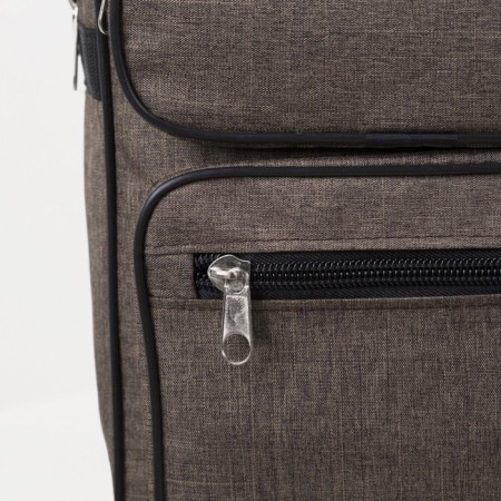 Male bag, "ZFTS", brown color-2