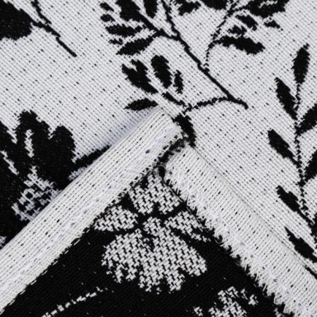 Ethel Napkin Flowers Black 30x45 cm View 2, 100% PE, 370 g/m2-3