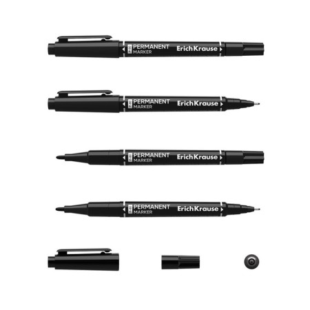 Marker Permanent Erichkrause Double P-80, bilateral, black-1