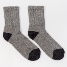 Male socks from Mongolian wool, gray color, size 27 (40-42)