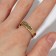 Ring Xuping Weaving, Color Gold, Size 17