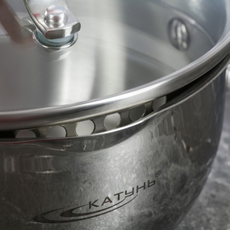 Aurora bucket, 1.6 l, d = 16 cm, capsule bottom, glass cover, pranial handle-6