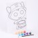 Picture for coloring by numbers "Henotics", 32.7 × 17 cm