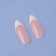 Classic French overhead nails, 24 pcs, with glue plates, almond shape, pale pink/white color