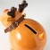 Piggy bank Ceramics "Singing Deer, in a collar with bells" 9.8x14x15.1 cm