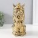 Souvenir ceramics "Leo in the crown" Gold 17x12x26 cm