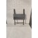 Folding table "Lunge Light", 605 × 605 × 750 mm, DPP gray / frame metal black matte