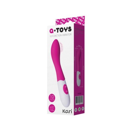 Stimulator of the G Toyfa A-Toys Kari point, silicone, pink color, 19.2 cm-2