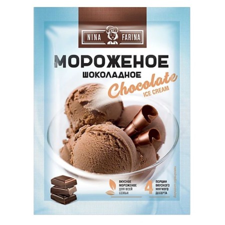 Dry mixture for making ice cream "Nina Farina", chocolate, 70 g