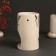 Aroma lamp ceramics "Is it really important now?" White 7.2x7.2x11.6 cm
