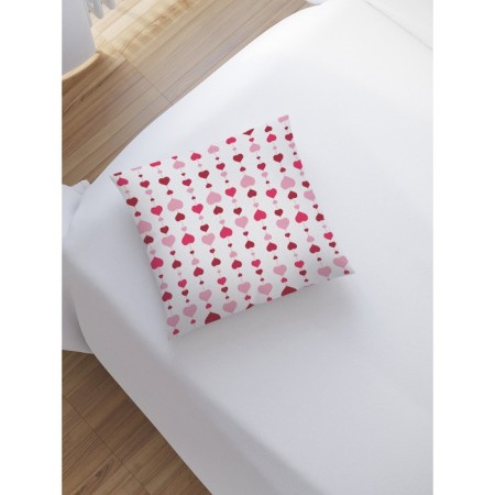 Decorative pillowcase "Girland from hearts", on a zipper, size 45x45 cm-1