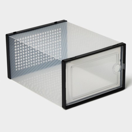 Shoe storage box with the door Large Size, 26 × 33.5 × 16.5 cm, 2 pcs-5