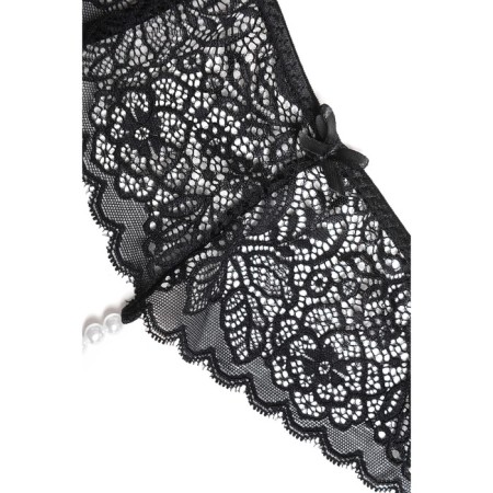 Cowards Eromantica, Freya, with beads, black color, size 42-44-4