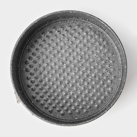 Baking shape “Marble”, 17 × 7 cm, removable bottom, anti -stick coating, gray color.-2