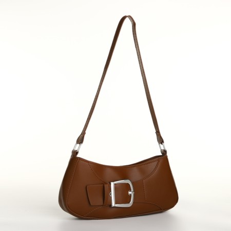 Bag Women's Baget with a zipper, chocolate color-2