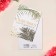 Sunny mood postcard, leaves, 8 × 6 cm