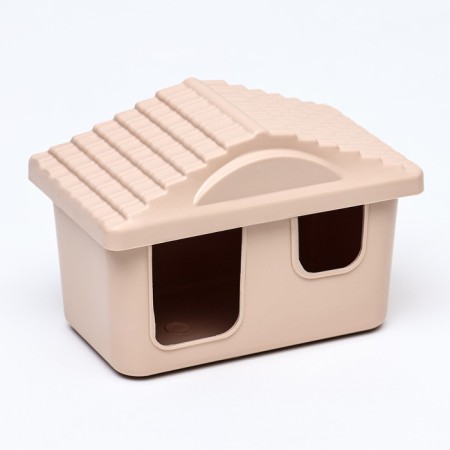 Mini cell for rodents "Pijon" No. 2, equipped, 27 x 15 x 16 cm, beige-13