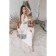 Bag Women's beach on lightning, white color