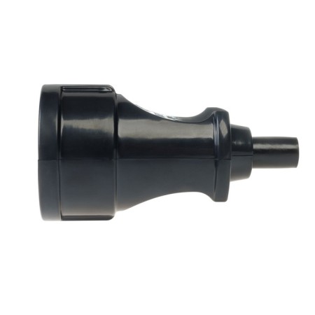 Cable socket, ABS plastic, straight line, s/h, 16a, 250b, IP20, black, 30459 4-1