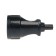 Cable socket, ABS plastic, straight line, s/h, 16a, 250b, IP20, black, 30459 4