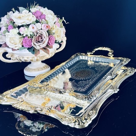 Lenardi tray set, rectangular, 2 pcs