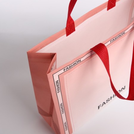 Bag without fastening, pink color-2